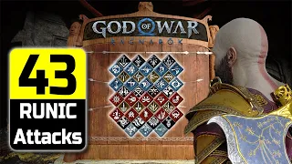 43 Runic Attacks in God of War Ragnarok | Kratos, Atreus, Freya, Brok, Angrboda, Ingrid