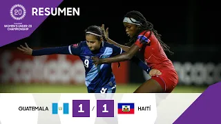 Campeonato Femenino Sub-20 de Concacaf | 2022 Resumen: Guatemala vs Haití