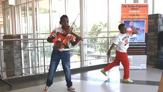 "Dance Monkey" - Tones & I - Adam & Tyler Butler-Figueroa Violinist - Triangle Town Mall Raleigh NC