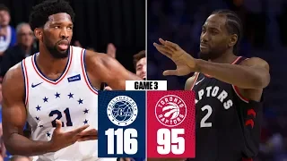 Joel Embiid dominates with double-double | 76ers vs. Raptors Game 3 | 2019 NBA Playoff Highlights