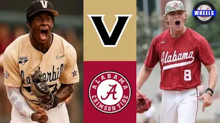 #5 Vanderbilt vs Alabama Highlights (Game 3) | 2023 College Baseball Highlights
