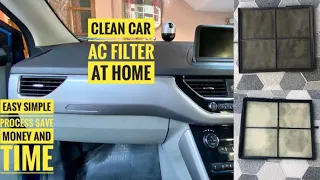 Car AC filter filter clean at home(DIY)|Car AC service at home|Step by step|easy process|Nexon AC