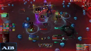 World of Warcraft SL ( AiB vs Hungering Destroyer Mythic ) "Dead hunter PoV "