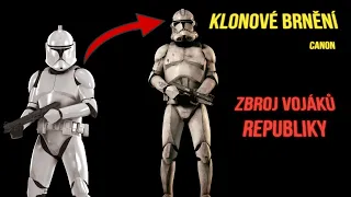 KLONOVÉ BRNĚNÍ/ zbroj vojáků republiky #starwars #clonewars #clonetrooper #cz