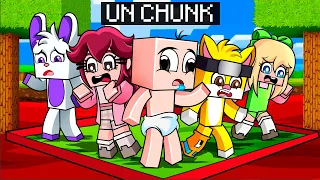 ATRAPADO en UN CHUNK con LOS BEBECITOS😱👶🍼 BEBÉ NOOB pero es UN CHUNK en MINECRAFT