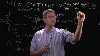 Continuity Equation: Stream Flow Example 1