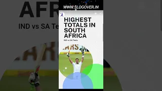 Highest totals in India vs South Africa test matches | IND vs SA #shorts #cricket #sachintendulkar