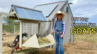 DIY Hay Feeder For Goats and Other Livestock