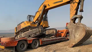 Loading & Transporting On Site The Liebherr 974 Excavator - Sotiriadis/Labrianidis Mining Works