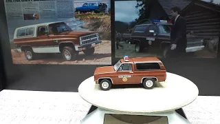 1/64 Chevy K5 Blazer 1981 XFiles by Greenlight , diecast model review