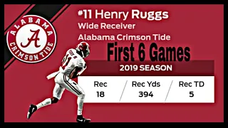 Alabama WR Henry Ruggs III Highlights - 2019 - First 6 Games - 🐘🏈💥