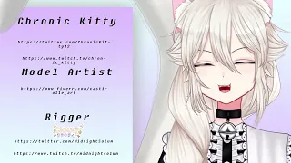 Vtuber Model Showcase- Chronic Kitty (Rigging Showcase)