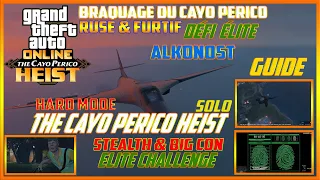 GTA Online The Cayo Perico Heist Elite Challenge The Big Con, Stealth Solo, ALKONOST HALO JUMP Guide