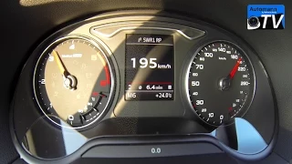 2015 Audi A3 Limousine 2.0 TDI (150hp) - 0-200 km/h acceleration (1080p)