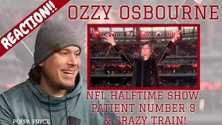 OZZY OSBOURNE - PATIENT NUMBER 9 & CRAZY TRAIN  Performance at the NFL HALFTIME SHOW! (REACTION!!)