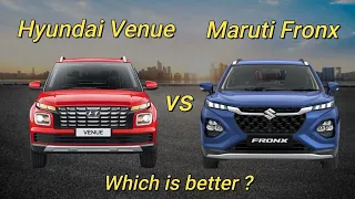 Hyundai Venue Vs. Maruti Suzuki Fronx | Venue Vs. Fronx | Detailed Comparison | Which is Better?