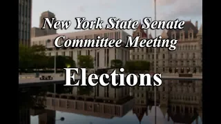 Senate Standing Committee on Elections - 04/30/18