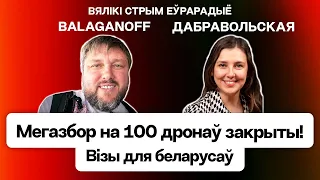 ⚡️⚡️⚡️ BalaganOFF: Беларусы закрылі збор — 100 дронаў для ПКК. Дабравольская пра візы #Вялікі_стрым