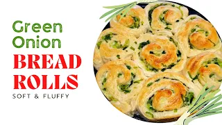 HOW TO MAKE GREEN ONION BREAD ROLLS | bernee bee