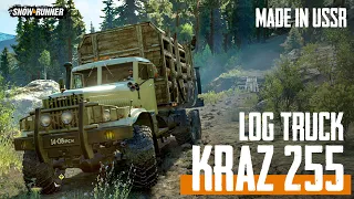 Kraz-255. Log truck. Made in USSR.(part two). Snowrunner phase 3.