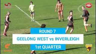 RD7 Geelong West VS Inverleigh 1st QTR 18/05/2024