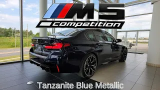 NEW ARRIVAL!  2022 BMW M5 Competition Tanzanite Blue Metallic on Tartufo Full Merino Leather