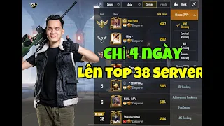 PUBG Mobile - Hành trình cày rank,chỉ trong 4 ngày mang lá cờ Việt Nam lên được Top 38 server Châu Á