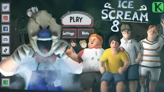 Ice Scream 8 : Final Official Main Menu & Gameplay • 2 parts of the series • Ice Scream 8 FanMade