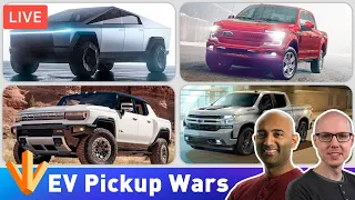 #21 EV Pickup Truck Wars Heat Up, Tesla Ditches the Shifter, EV Tax Credits & More