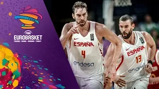 Pau and Marc Gasol score a combined 51pts. against Russia!