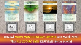 ALL ZODIAC SIGN Readings into March & MOON ENERGY UPDATE🌛This is a SERIOUSLY INTENSE MOON MONTH!💫⚡✨