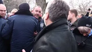 Евромайдан в Севастополе 26 января 2014 г. Стычка с протестующими антимайдановцами