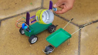 DIY | How to Make Mini Portable Concrete Mixer | Science Project