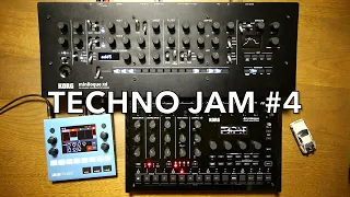 Techno Jam #4: Korg minilogue xd, drumlogue, 1010music bluebox