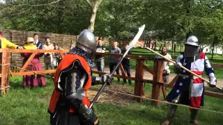 Battle of the Nations 2015. Polearm duels. USA vs Netherlands.