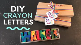 Upcycle Your Broken Crayons | How to Make Oven-Baked Crayon Letters