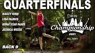 2021 Disc Golf Pro Tour Championship | Quarterfinals | RD1 B9 | King, Fajkus, Panis, Weese | Gkpro