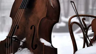 Heavenly Piano and Cello Instrumental Music 😌 Snowfall Scenic Relaxation