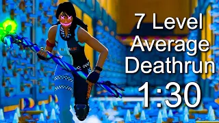 (1:30) 7 Level Average Deathrun World Record - Fortnite Creative (Console) Speedrun