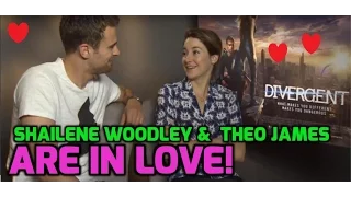 Shailene Woodley and Theo James discuss falling in love in Divergent