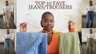 MY TOP 10 FAVOURITE JEANS/TROUSERS| CURVY/THICK GIRL FRIENDLY|AFFORDABLE |SAMANTHA KASH