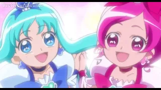 Pretty Cure DX2| The Cures Gain Their Powers Back & Face Off! (SFX, No Music Ver.)