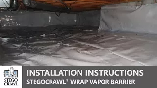 STEGOCRAWL® Wrap Crawl Space Vapor Barrier Installation - A Step by Step Guide