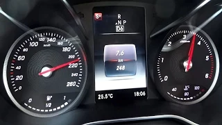 Mercedes C220 CDI W205 C-Klasse Acceleration 0-100 / 0-200 Test