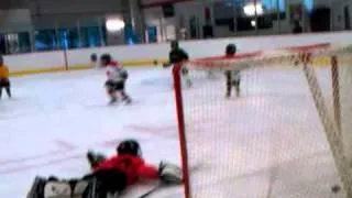 Brock (almost age 5 in this video) Penalty Shot AV MiniMites 4-30-10