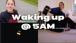 Waking up at 5am for a week Productive vlog | how to wake up early inspiration