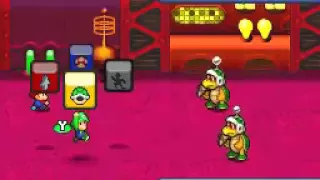 Mario & Luigi - Partners in Time [Boss 1] Hammer Brothers (NO DAMAGE)