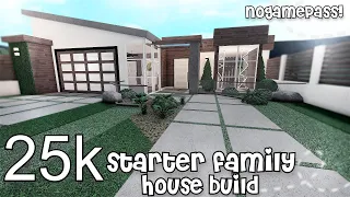 25K!BLOXBURG: STARTER FAMILY HOUSEBUILD; NO GAMEPASS!!