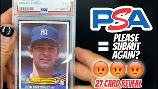 PSA = PLEASE SUBMIT AGAIN?  27 CARD PSA Reveal