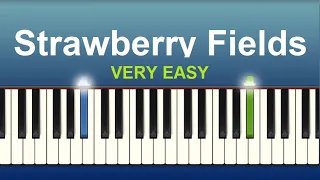 Strawberry Fields Forever - the Beatles VERY EASY Piano tutorial